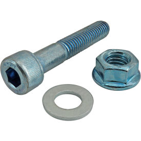 Bolt Assembly: M8 x 45mm Blue SHCS with Washer & Flanged Hex Nut view 2