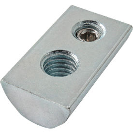 40 Series M6 x 1 Roll-In T-Nut with Set Screw, Bright view 2