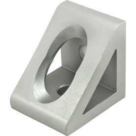 40 Series 2 Hole Inside Gusset Corner Bracket, Clear view 2