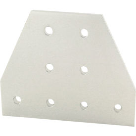 40 Series 8 Hole Tee Flat Plate, 4-3/4''L, Clear view 2