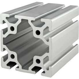 80/20 Inc 40-8080-3M 80/20® 40 Series 3-1/8" x 3-1/8" Eight T-Slotted Extrusion Profile, 118-1/8"L Stock Bar image.