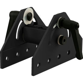10 Series 180 Degree Wide Double Pivot Bracket Assembly with "L" Handle, Black view 2