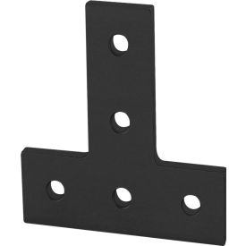 10 Series T Flat Plate with 5 Hole, Black view 2