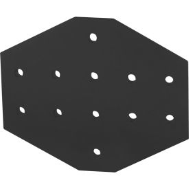 15 Series 12 Hole Cross Joining Plate, Black view 2