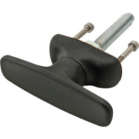 25, 40 Series T-Handle Clockwise, Powder Coat, Black view 2