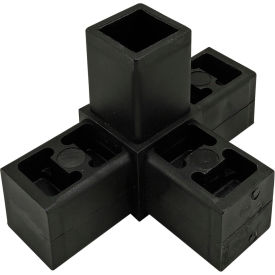 Quick Frame Series 4 Way Corner Connector, Black view 2