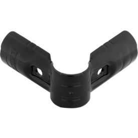 Flex pipe Outer Corner Joint, Steel, Black view 2