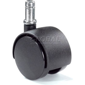 Algood Casters Limited 03T4-050-437SX7/8 Algood Dual Disc Series Chair Caster with Non-Locking Nylon Wheel 03T4-050-437SX7/8 - Stem Type E image.