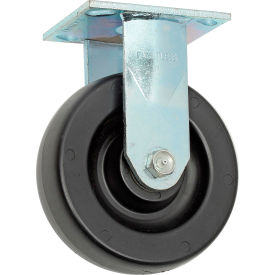 Casters, Wheels & Industrial Handling 3461-6 Faultless Rigid Plate Caster 3461-6 6" Polyolefin Wheel image.