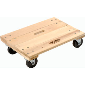 Global Industrial 952154B Global Industrial™ Hardwood Dolly with Solid Deck 24 x 16 1200 Lb. Capacity image.