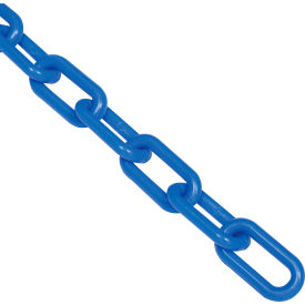 Global Industrial 954112BL Global Industrial™ Plastic Chain Barrier, 1-1/2"x50L, Blue image.