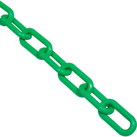 Global Industrial 954112GN Global Industrial™ Plastic Chain Barrier, 1-1/2"x50L, Green image.