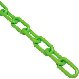 Global Industrial 954112SG Global Industrial™ Plastic Chain Barrier, 1-1/2"x50L, Safety Green image.