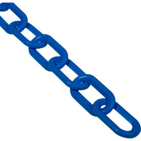 Global Industrial 954113BL Global Industrial™ Plastic Chain Barrier, 2"x50L, Blue image.
