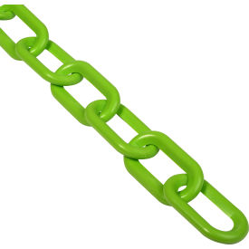 Global Industrial 954113SG Global Industrial™ Plastic Chain Barrier, 2"x50L, Safety Green image.