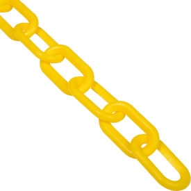 Global Industrial 954113YL Global Industrial™ Plastic Chain Barrier, 2"x50L, Yellow image.