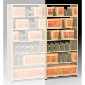 Tennsco Corp 127648AC Imperial Shelving Add-On 48x12x76 - 6 Openings Sand image.