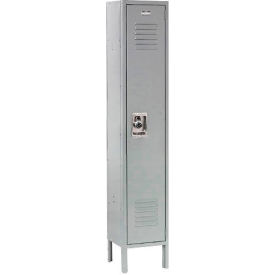 Global Industrial 290605 Global Industrial™ Infinity® 1-Tier 1 Door Locker, 15"W x 15"D x 78"H, Gray, Unassembled image.