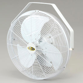 J & D Manufacturing POW14 J&D 14" Fan With Wall Ceiling Bracket White image.