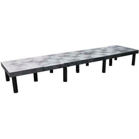 Spc Industrial Structural Plastics Corp. DT9624 Plastic Dunnage Rack with Solid Top 96"W x 24"D x 12"H image.
