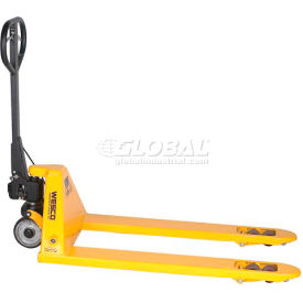 Wesco® Manual Pallet Jack with Hand Brake 5500 lb. Capacity 27"W x 48"L Forks 
