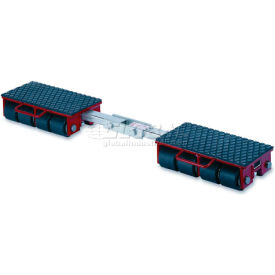 GKS Lifting and Moving Solutions 3-10312 GKS Perfekt® 3-10312 Machinery Roller Dolly Rigid Plates, Adj. Width Connector Bar 26,400 Lb. image.