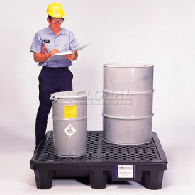 UltraTech International, Inc. 1112 UltraTech Ultra-Spill® Economy Containment Pallet 1112 P4 4-Drum with No Drain image.