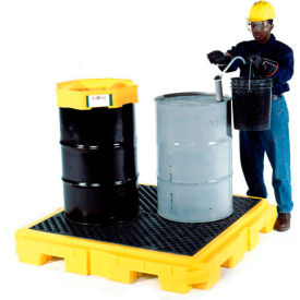 UltraTech International, Inc. 9630 UltraTech Ultra-Spill Pallet Plus® Containment Pallet 9630 P4 4-Drum with No Drain image.