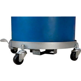 Vestil Manufacturing DRUM-QUAD-H-TLT Tilting 55 Gallon Drum Dolly DRUM-QUAD-H-TLT Rubber Wheels 900 Lb. image.
