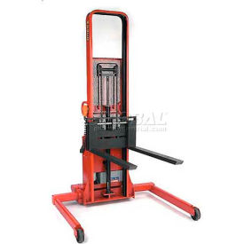 Wesco® Battery Powered Lift Truck 261055 2000 Lb. 86""H Adj. Strd. 42"" Forks