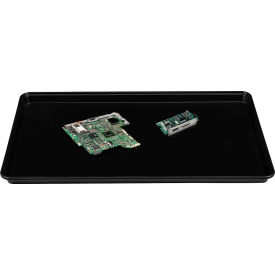 Global Industrial 988479 Global Industrial™ Conductive ESD Tray, 26"L x 18"W, Black  image.