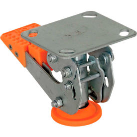 Vestil Manufacturing FL-LKH-4 Floor Lock with Polyurethane Foot Pad FL-LKH-4 for 4" Casters image.