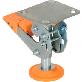 Vestil Manufacturing FL-LKH-6 Floor Lock with Polyurethane Foot Pad FL-LKH-6 for 6" Casters image.