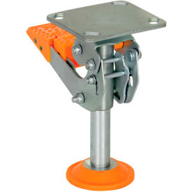 Vestil Manufacturing FL-LKH-8 Floor Lock with Polyurethane Foot Pad FL-LKH-8 for 8" Casters image.