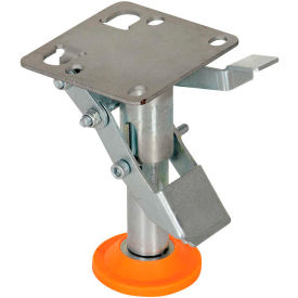 Vestil Manufacturing FL-LKL-4 Floor Lock with Polyurethane Foot Pad FL-LKL-4 for 4" Casters image.