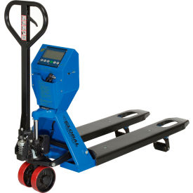 Global Industrial 988941 Global Industrial™ Low Profile Pallet Jack Scale Truck, 22"W  x 48"L Forks, 5000 Lb. Capacity image.