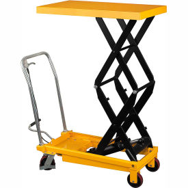 Wesco® Mobile Double Scissor Lift Table 272862 - 1540 Lb. Cap.
