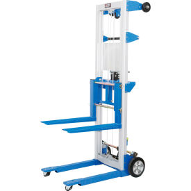 Global Industrial 989053 Global Industrial™ Lightweight Hand Operated Lift Truck, 400 Lb. Capacity Fixed Legs image.