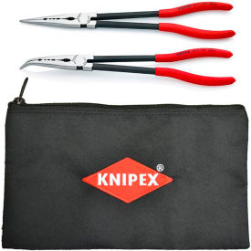 Knipex Extra Long Needle Nose Pliers Set W/ Keeper Pouch, 2 Pc