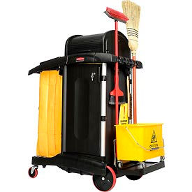 Rubbermaid High Security Healthcare Cleaning Cart