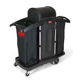 Rubbermaid Commercial Products FG9T7800BLA Rubbermaid® High Security Compact Housekeeping Cart 9T78 image.