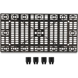 Add-A-Level Stackable Platform, Add-On Unit, 48"W x 24"D x 2-5/8"H, Black view 2
