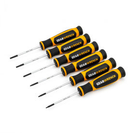 APEX TOOL GROUP, LLC. 80056H Gearwrench® 6 Piece Torx® Mini Dual Material Screwdriver Set image.