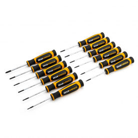 APEX TOOL GROUP, LLC. 80057H Gearwrench® 12 Piece Phillips®/Slotted/Torx® Mini Dual Material Screwdriver Set image.