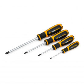 APEX TOOL GROUP, LLC. 80061H Gearwrench® 4 Piece Pozidriv® Dual Material Screwdriver Set image.