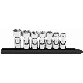 APEX TOOL GROUP, LLC. 80564 Gearwrench® 7 Piece 6 Point Flex SAE Socket Set With 3/8" Drive Tang image.
