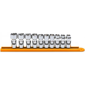 APEX TOOL GROUP, LLC. 80565 Gearwrench® 10 Piece 6 Point Flex Metric Socket Set With 3/8" Drive Tang image.