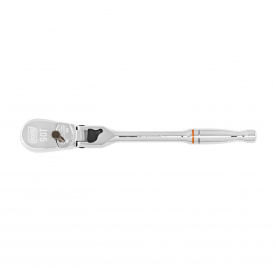 APEX TOOL GROUP, LLC. 81015T Gearwrench® 90 Tooth Locking Flex Head Teardrop Ratchet with 1/4" Drive Tang, 7"L image.