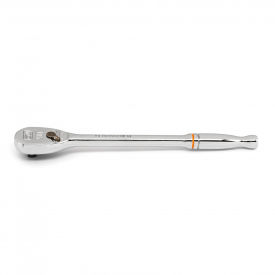 APEX TOOL GROUP, LLC. 81028T Gearwrench® 90 Tooth Long Handle Teardrop Ratchet with 1/4" Drive Tang, 6"L image.