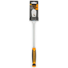 APEX TOOL GROUP, LLC. 81210T Gearwrench® 90 Tooth Dual Material Flex Head Teardrop Ratchet with 3/8" Drive Tang, 13"L image.